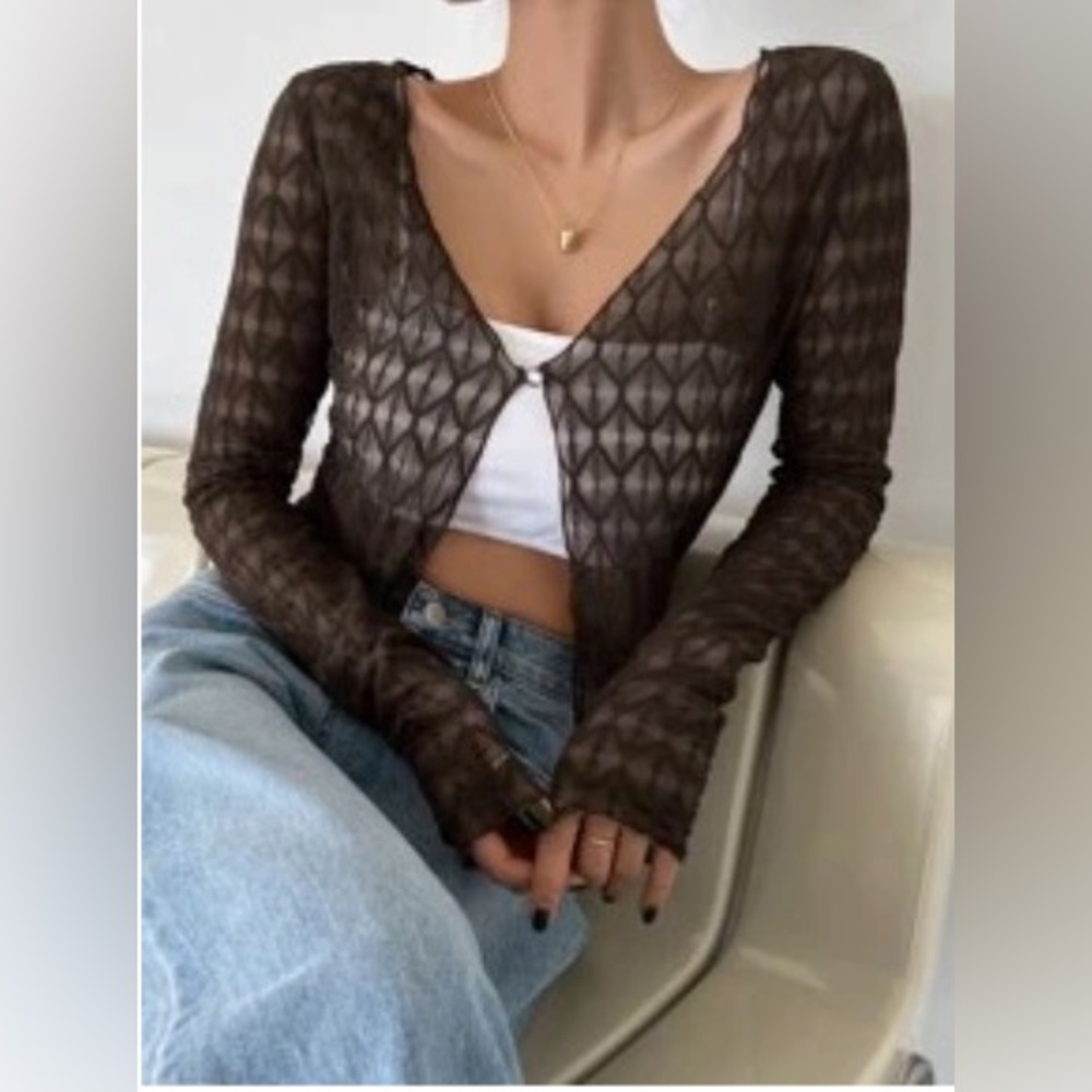 mesh sweater